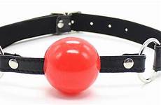 ball gag mouth red sex gags gagged toys plug shop rubber bondage leather ballgag oral soft weight devious devices jan