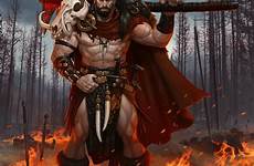 barbarian dnd kegg axe barbares personnages sofancomics druid fantastique bloodstone