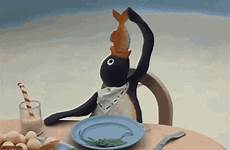 pingu eating