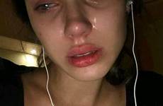 crying girl girls aesthetic eye sad eyes tumblr cry face tears photography alone choose board depressed pain