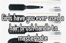 masterbate girls brush hair handle used