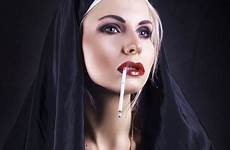 nun smoking nuns smoke naughty hot deviantart choose board women