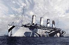 titanic rms hms dazzle camouflage britannic wwi sinking paquebot