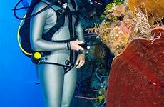 scuba girl wetsuit diving vk suit