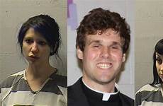 priest arrested altar threesome clark travis desecrating identified paul