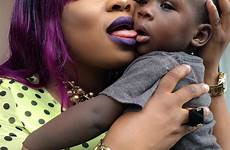 kissing son laide bakare child tongue her abuse lips licks nairaland fans slam sons celebrities fire under africa nollywood blasted