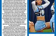 cheerleader captions cheer sissy forced humiliation deny cheerleading