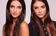 twins herbert twin models beautiful beauty renee elisha women australian eyes sisters brunette young girl gorgeous girls hair brown day