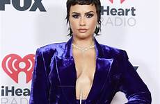 demi lovato iheartradio cleavage dolby attends braless icloud mullet thefappening2015 celebsla hawtcelebs