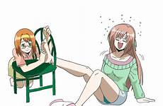 tickled sakura deviantart feet anime manga akane