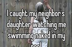 naked daughter caught watching pool swimming neighbor neighbors whisper