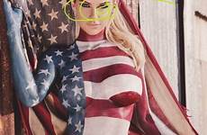 patriotic bodypaint hinton pride meisje bless god jessa wallpaper bodypainting amerikaans flags fourth redneck urbasm piercingmodels