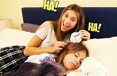 sister asleep prank