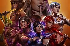 mortal kombat kitana arkenstellar mileena mortalkombat imagine artstation sindel alternativeart