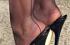 heels mules high nylons heel pantyhose stiletto stockings shoes sexy nylon toe women rht legs sandals tan stilettos hot lady