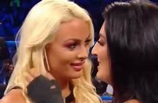 lesbian wwe mandy rose sonya deville live between smackdown angle june 25th
