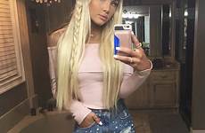 katerina rozmajzl blonde loose braid women fashion post gorgeous instagram girl imgur beauty beautiful jeans reddit choose board