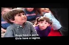 vagina girls penis boys cop kindergarten
