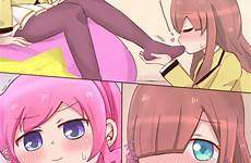 anime feet hentai licking femdom foot worship pantyhose pink gelbooru girls edit original yuri options