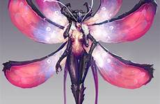 succubus humanoid insects variation insectoid mythical artwork fae dnd artstation anthro moth winged imgur multiverse chen favourites