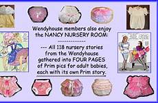 sissy prim captions wendyhouse petticoat diaper primspetticoatwendyhouse feminization diapers james adores frillies