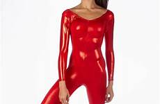 metallic catsuit bodysuit unitard shiny