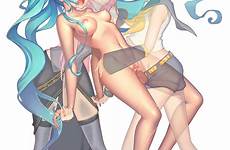 luka miku rin hatsune vocaloid kagamine megurine futanari futa ohayou