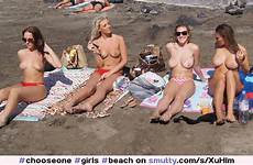 sunbathing beach nude busty girls smutty model