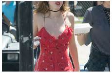 bella thorne set shorts legs daisy dukes her perfect get me angeles los shows off she red sexy dailymail thriller