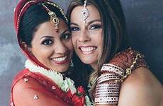 lesbian indian wedding india couples lesb couple lgbt lesbians married beautiful first sexy sex fron seema pride brides weddings femina