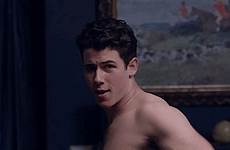 gif nick jonas scream queens hot his lips boone licks he when gifs giphy screaming shirtless popsugar moments entertainment man