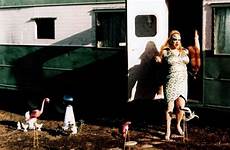 pink flamingos film 1974 waters labelled desperate trouble 1977 trash together living female part has trilogy alamy credit