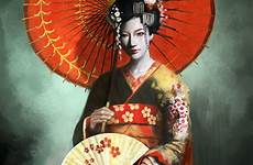 geisha japanese beautiful artwork drawing traditional artworks illustration examples geishas prints asian graphics chinese kunst japan illustrations anime costume visit