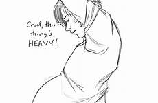 mpreg belly anime pregnant male man birth manga pregnancy fan gorgeous cartoon drawing people guys draw baby drawings uploaded user