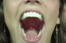 girl gif tongue swallows gifs animated her giphy funny gifbin