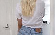 jeans spanked