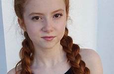 redhead ginger young red hair pigtail francesca capaldi pretty braids heads girls gorgeous woman freckles people girl characters choose board