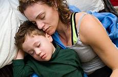 son mom sleeping together tired mother stock similar feeling sluggish