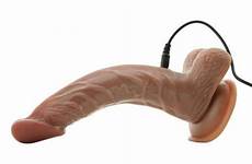 vibrating curved cock shaft brown natural hot sex toys insertable length overall circumference width size