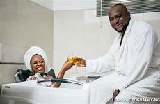 couple nigerian goes bathroom pre creative wedding