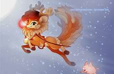 reindeer vixen oha deviantart rudolph furry fox furries