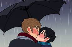 gif makoharu anime kiss faces tumblr kissing boys choose board