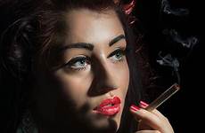 smoking glamorous woman femme elwell amanda fatale glamour photograph 24th uploaded february which