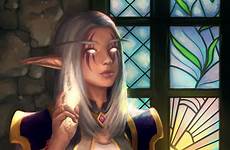 elf night priest wow priestess warcraft sammy hancock world portrait elven elves choose board girls curvy women tt ift