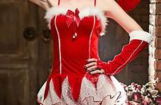 santa cosplay christmas sexy costume miss xmas uniforms feminina gifts short dress party