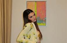 kendall jenner angeles blumarine eve wore fashionsizzle vogue colorful leopard silky crop hawtcelebs celebmafia