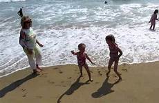 beach fun kids having