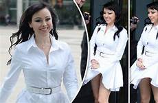 lisa lee scott steps band knickers express her bbc mates joins flashes she breakfast