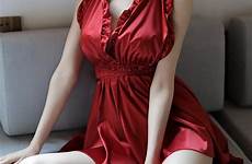 doll baby sexy hot satin lingerie women teddy white sleepwear nightgown sex backless red mature intimates korean redd extreme pajamas