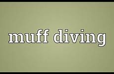 muff diving meaning